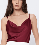 Blusa Regata Feminina Cetim Decote Canoa | Deb